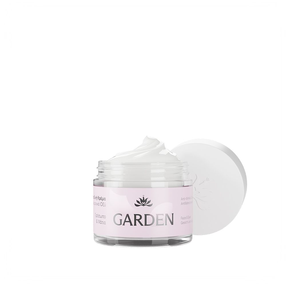 GARDEN TOTAL EYES FACE DUO | Αντιρυτιδική Κρέμα με Υαλουρονικό Οξύ 50ml + Κρέμα Ματιών με Πεπτίδιο & Μεταλλικό Απλικατέρ 20ml - Image 3