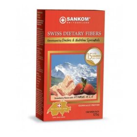 Sankom Swiss Dietary Fibres Stawberry συσκευασία 1 εβδομάδας 125g