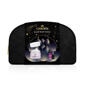 GARDEN BLACK VELVET POUCH | Αντιρυτιδική Κρέμα με Υαλουρονικό Οξύ 50ml + Mini υγρό ματ κραγιόν μακράς διαρκείας Vivid Magenta 04