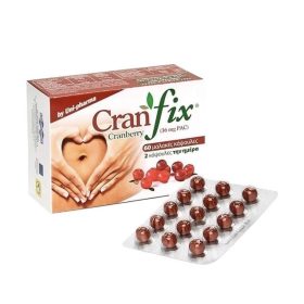 Uni-Pharma Cran-Fix Cranberry για την Αντιμετώπιση της Ουρολοίμωξης 60 caps