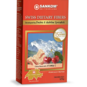 Sankom Swiss Dietary Fibres Cherry συσκευασία 1 εβδομάδας 125g
