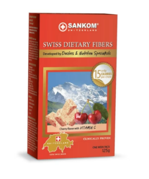 Sankom Swiss Dietary Fibres Cherry συσκευασία 1 εβδομάδας 125g