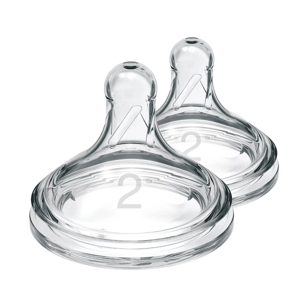 Anti-colic medium flow nipple 3m+ pack of 2 - Image 2