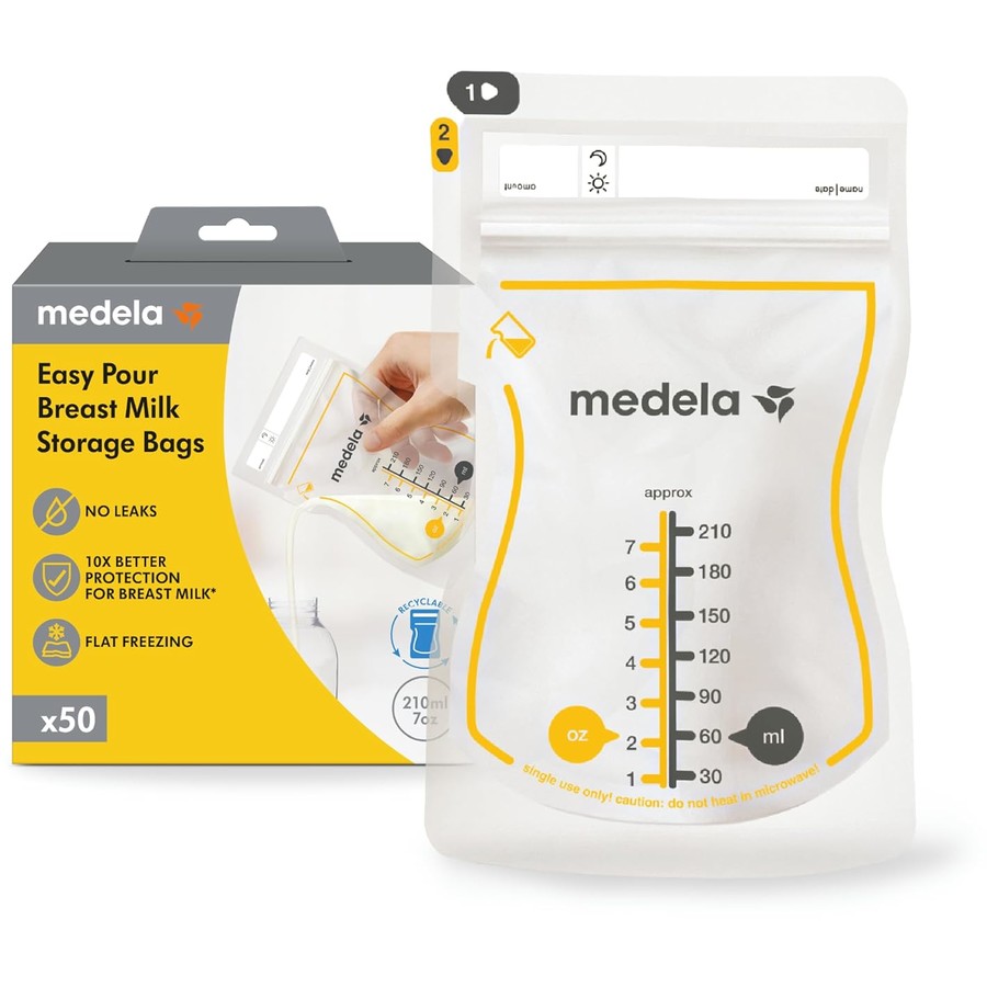 Medela Easy Pour Breast Milk Storage Bags 50 Pieces