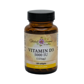 Βιταμίνη D3 5000 IU (125mg) 100 Μαλακές Κάψουλες