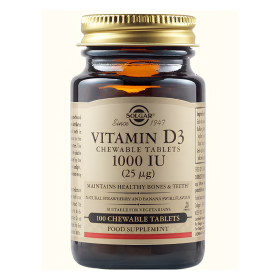 VITAMIN D3 1000 IU (25 MCG) Μασώμενα Δισκία