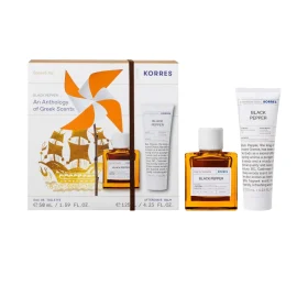 Korres An Anthology of Greek Scents Black Pepper Eau De Toilette 50 ml + Black Pepper Aftershave Βalm 125 ml
