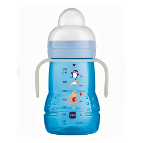 MAM PP Εκπαιδευτής Μπιμπερό + Night 220 ml - Μπλε
