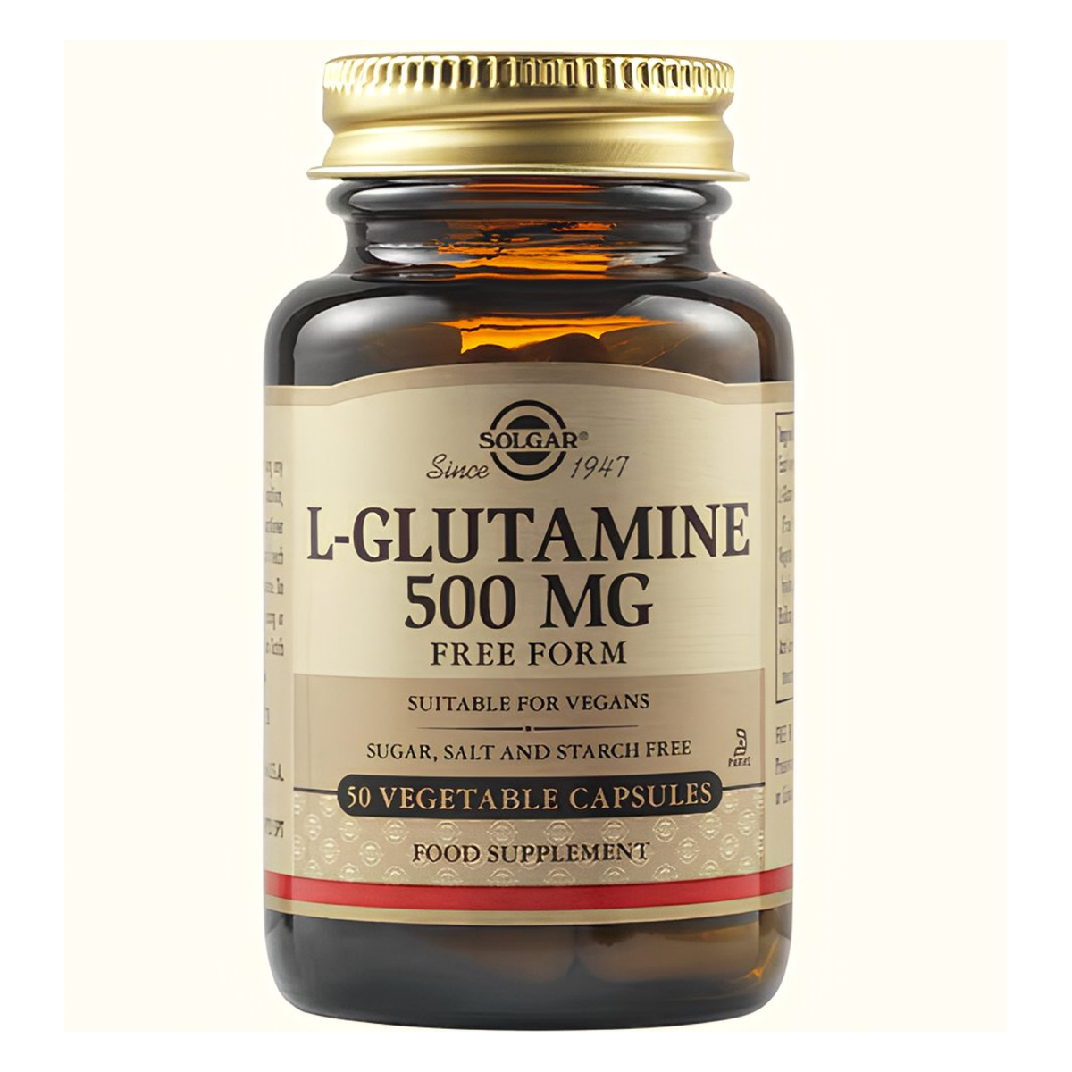 L-GLUTAMINE 500 MG VEGETABLE CAPSULES