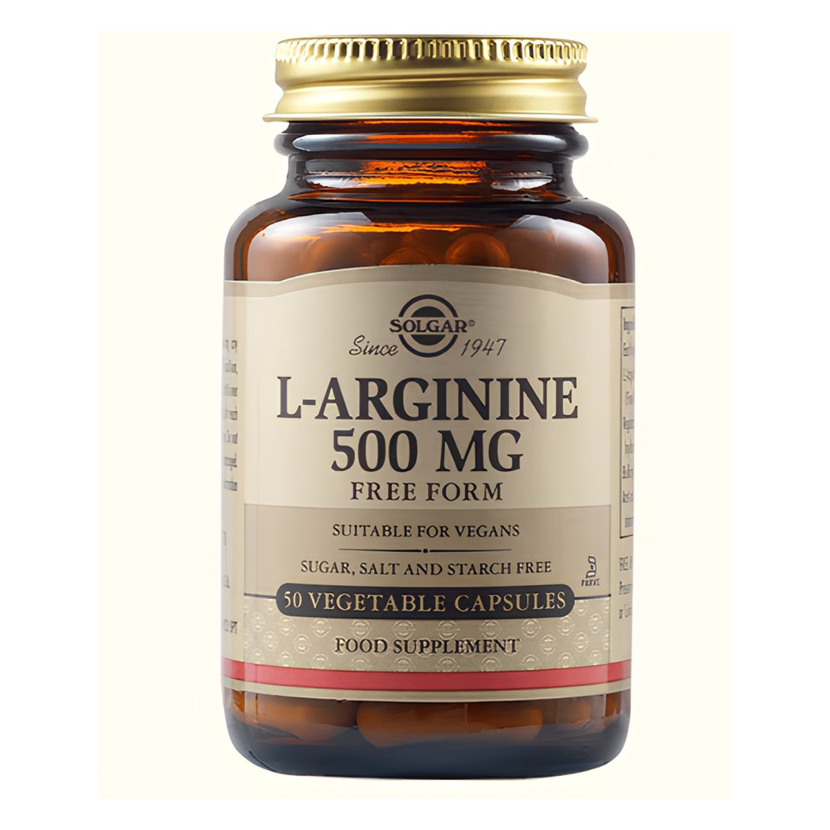 L-ARGININE 500 MG VEGETABLE CAPSULES