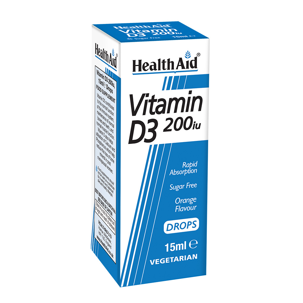 Vitamin D3 σταγόνες 200IU – 15mL