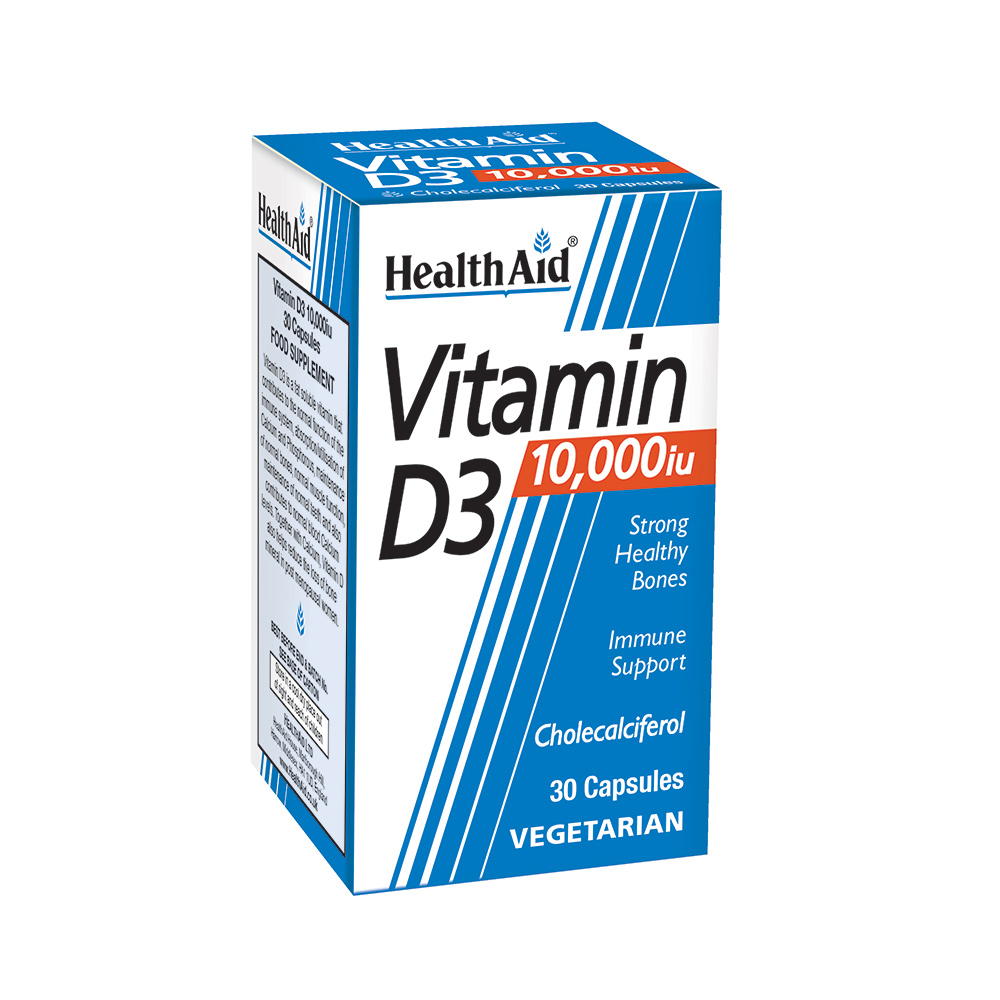 Vitamin D3 10,000IU – 30 Κάψουλες