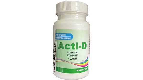 Acti D Vitamin D3, Tablets, 30 x 4000IU