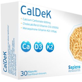 Caldek (Ca + D3 + K2) 30 Capsules