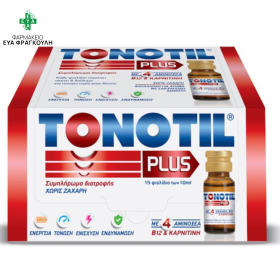 Tonotil Plus Συμπληρώματος Διατροφής-15 Φιαλίδια x 10ml