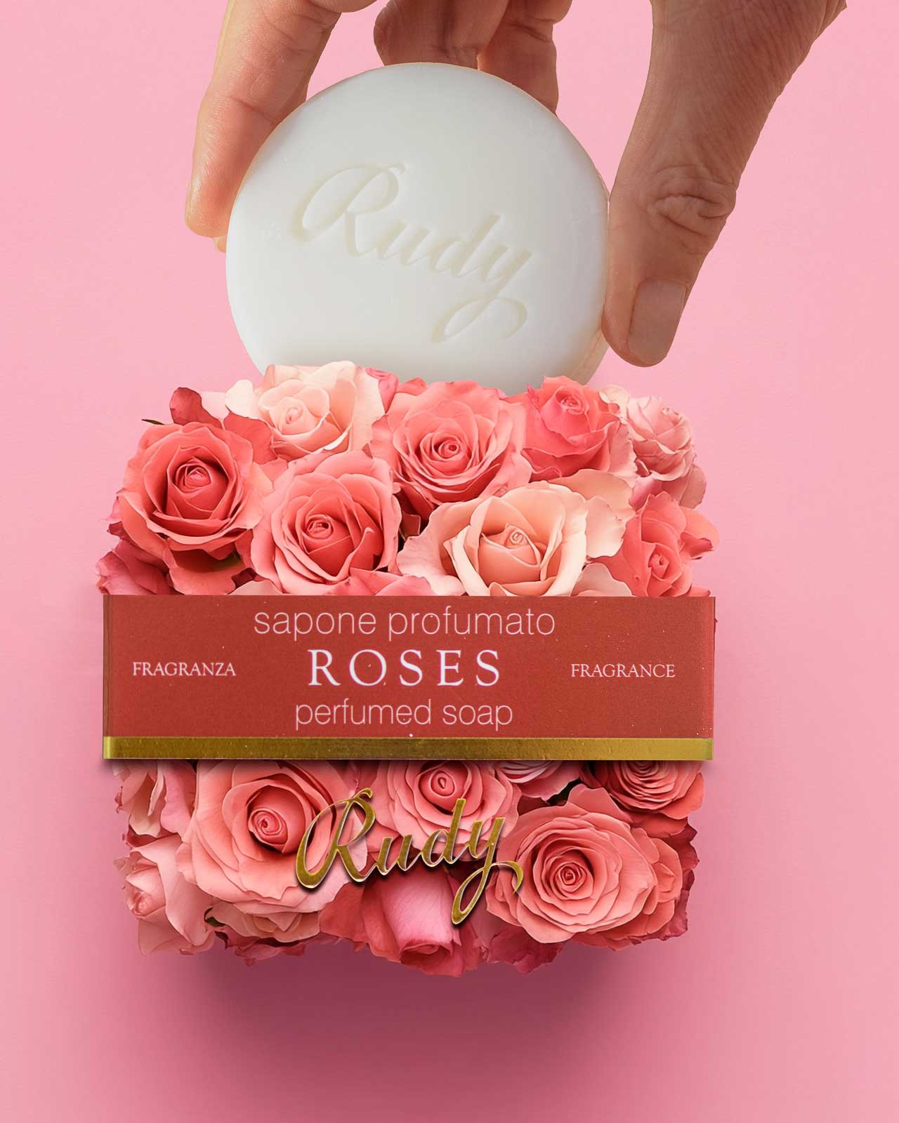 100g σαπούνι Nature&Arome Roses σειρά - Image 2