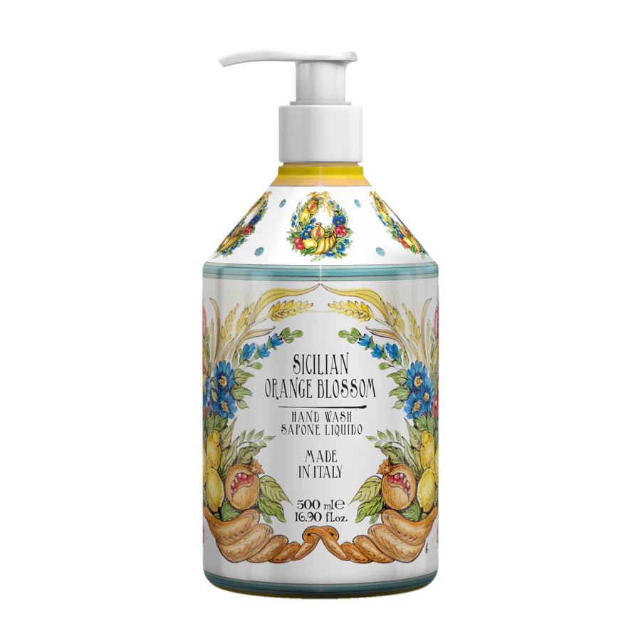 Liquid hand soap 500 mL Sicilian orange blossom range