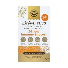 Solgar Ester-C Plus Vitamin C 1000mg Αναβράζον Ρόφημα 24ωρης Ανοσολογικής Υποστήριξης – 7 Φακελάκια σε Σκόνη