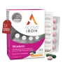Active Iron Women | Iron + Complete Multivitamin for Women | 30 Iron Capsules + 30 Multivitamin Tablets | 30 Day Supply
