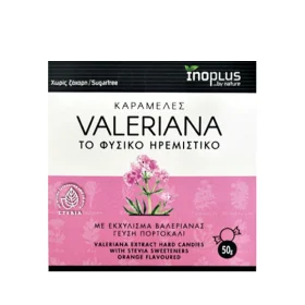 InoPlus Valeriana Candies with Valerian Extract 50gr Orange Flavor