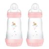 MAM Easy Start Ματ Μπιμπερό κατά των Κολικών, 9 oz, Κορίτσι, 2 τεμ.