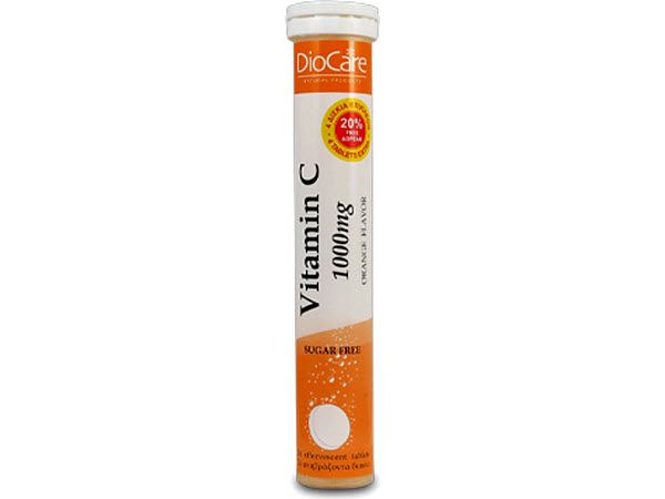 DioCare Vitamin C 1000mg 24 Αναβράζοντα Δισκία