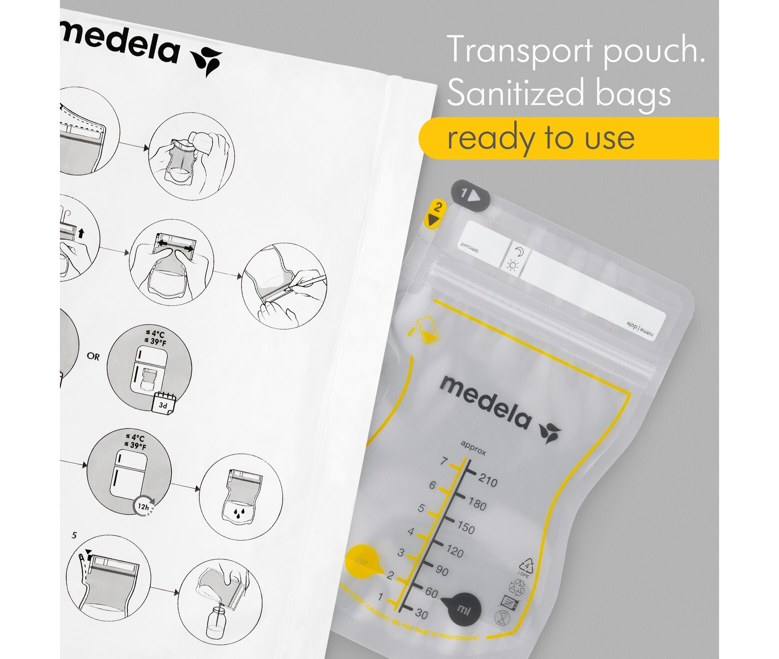 Medela Easy Pour Breast Milk Storage Bags 50 Pieces - Image 6