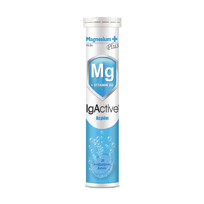 IgActive Magnesium Plus + B6 Lemon Flavoured 20 Effervescent Tabs