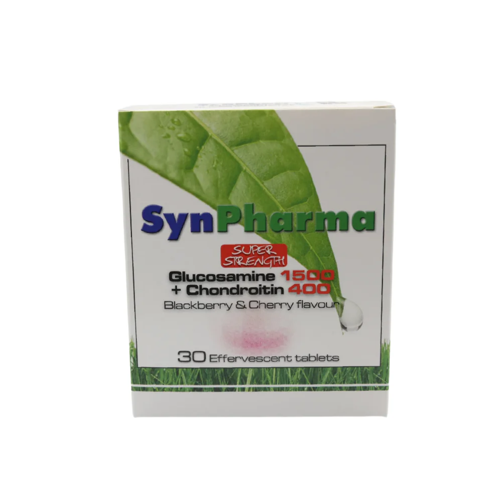 Synpharma Γλυκοζαμίνη 1500mg & Χονδροϊτίνη 400mg - 30 Αναβράζοντα Δισκία