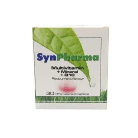 Synpharma Πολυβιταμίνες & Μέταλλα & Q10 30 Αναβράζοντα Δισκία