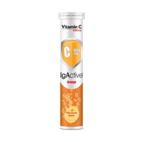 IgActive Vitamin C 1000mg με Γεύση πορτοκάλι 20 Αναβράζοντα Δισκία