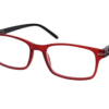 Eyelead Presbyopia Glasses Bone Red with Black Arms