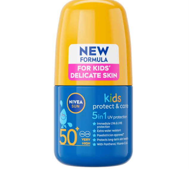 Kids Protect & Care Roll-On Sun Cream SPF50+