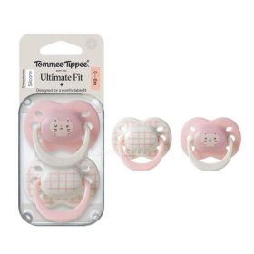 Tommee Tippee Ultimate Fit Baby Soother 2 in 1 Pack – Girl (0-6 Months)