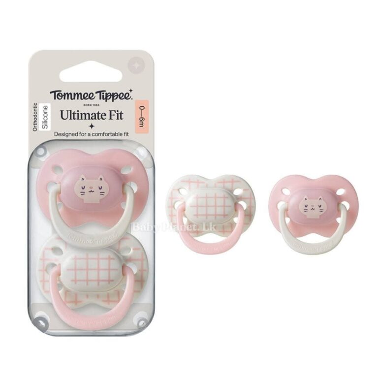 Tommee Tippee Ultimate Fit Baby Soother 2 in 1 Pack – Girl (0-6 Months)