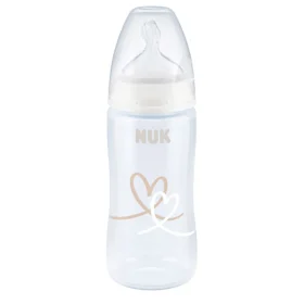 NUK - First Choice Plus PP Flow Control 6-18m Heart  300ml