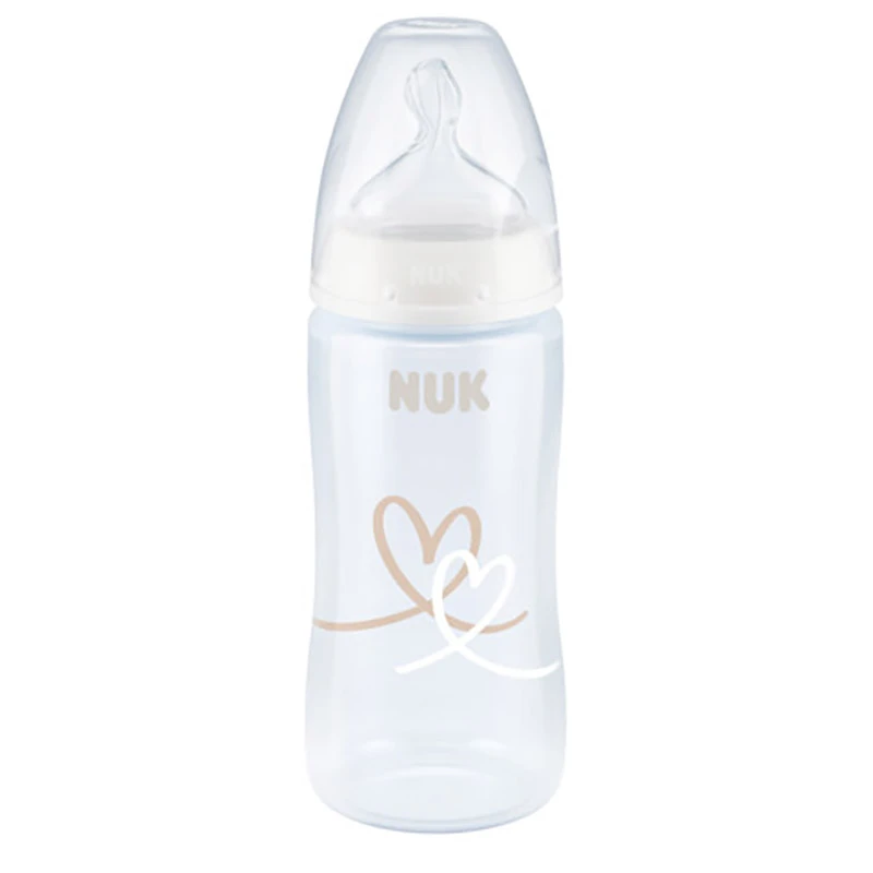 NUK - First Choice Plus PP Flow Control 6-18m Heart 300ml