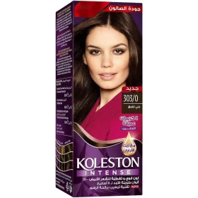 Wella Koleston Intense Hair Color Cream 303/0 Dark Brown – Long-Lasting, Grey Coverage, With Argan Oil – 50ml Kit with Developer & Treatment