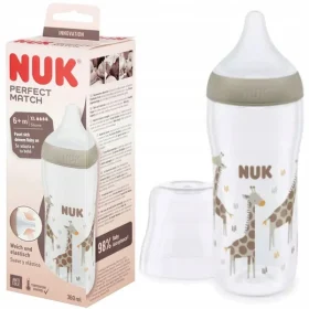 Nuk Perfect Match Μπιμπερό Καμηλοπάρδαλη Μέγεθος XL (+6 μηνών) 360 mL