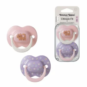 Tommee Tippee Comforting Πιπίλα / 6-18M (L) / Ροζ Μωβ, 2 τεμάχια