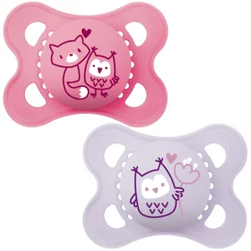 MAM Pure Original Ροζ Πιπίλα 2-6m 2Pk