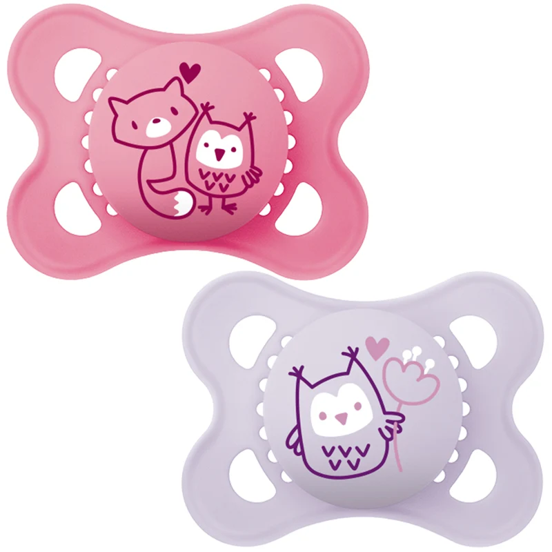 MAM Pure Original Ροζ Πιπίλα 2-6m 2Pk