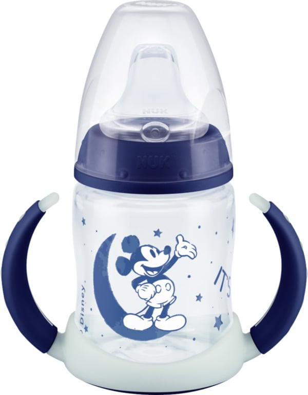 NUK NUK Disney Mickey Mouse First Choice Μπιμπερό Εκμάθησης Νύχτας, 150ml, στεγανό, 6-18 μηνών, 1 τμχ - Image 2