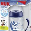 NUK NUK Disney Mickey Mouse First Choice Μπιμπερό Εκμάθησης Νύχτας, 150ml, στεγανό, 6-18 μηνών, 1 τμχ