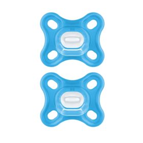 MAM BABY - MAM Comfort™ SOFT πιπίλα ΣΙΛΙΚΟΝΗΣ 100% 0-3M ΜΠΛΕ (2ΤΜΧ)