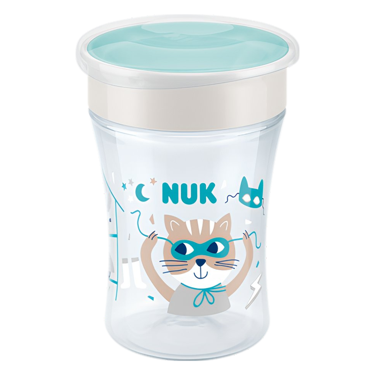 NUK Magic Cup 230ml με χείλος και καπάκι