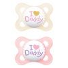 MAM Original I Love Daddy Pink & Beige Color 2-6m Pacifier – 2 pcs