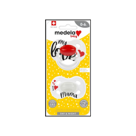 Medela Βρεφική Πιπίλα Orig.6-18m Sign.love/mama Duo