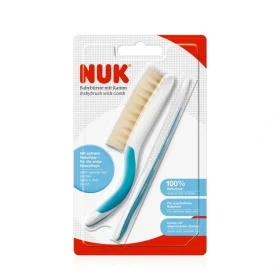 NUK BABY BRUSH WITH COMB, ΣΕΤ ΒΡΕΦΙΚΗ ΧΤΕΝΑ & ΒΟΥΡΤΣΑ ΜΑΛΛΙΩΝ