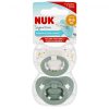 NUK Signature Calming Πιπίλα 0-6m Λευκή/Πράσινη 2 τμχ